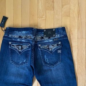 Miss Me Lace Detail Jeans